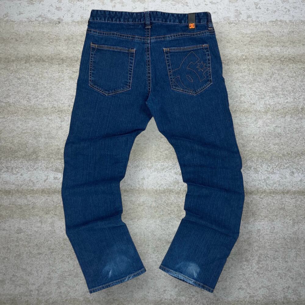 Vintage Y2K Ecko Skater Jeans 33x31 Regular Straight Leg Dark Wash Embroidered